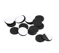 sourcing map Furniture Pads Adhesive Felt Pads 20mm Diameter 3mm Thick Round Black 16Pcs