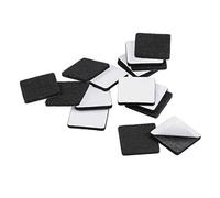 sourcing map Furniture Pads Adhesive Felt Pads 30mm x 30mm Square 3mm Thick Black 16Pcs