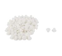 sourcing map Furniture Plastic 5mm Hole Drilling Cover Plugs Insert 130pcs White