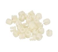 sourcing map Furniture Plastic Pre-inserted Nuts, 11mmx10.5mm 30pcs Hinge Dowel Inserts Panel Expansion Nuts for Hinge Self-tapping Screw, Furniture Connector Fittings