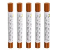 sourcing map Furniture Repair Crayons, 5Pcs - Wood Wax Filler Stick, Furniture Markers Touch Up - for Scratches Holes Tables Desks Wooden Floors Cover Ups, Gold Silk Cherry