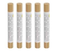 sourcing map Furniture Repair Crayons, 5Pcs - Wood Wax Filler Stick, Furniture Markers Touch Up - for Scratches Holes Tables Desks Wooden Floors Cover Ups, Natural Cherry Brown