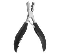 sourcing map Fusion Bond Crusher Tool for Keratin Hair Extensions 5.7" Flat Shape Pre-Bonded Hair Extension Pliers Hair Extensions Opener and Removal Tool for Micro Rings Beads