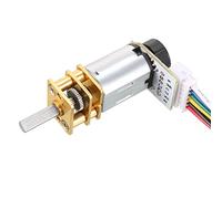 sourcing map GA12-N20 12V 100RPM DC Gear Motor with Encoder Speed Velocity Measurement for Mini Car Balance Motor Encoder DIY