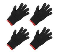 sourcing map Game Gloves Finger Gaming Glove Breathable Anti Sweat Touch Mobile Game Controller Glove Black for Mobile Gaming, Pack of 4