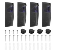 sourcing map Garage Door Sensor, Wireless Lens Rotatable Infrared Gate Beam Sensor Photoelectric Anti-Theft Alarm, Photocell Detector for Window Automatic Swing Sliding Gate Opener, 2 Set