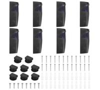 sourcing map Garage Door Sensor, Wireless Lens Rotatable Infrared Gate Beam Sensor Photoelectric Anti-Theft Alarm, Photocell Detector for Window Automatic Swing Sliding Gate Opener, 4 Set