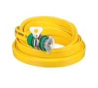 sourcing map Garden Hose 16ft Durable TPE Anti-Kink Water Hose Non-Expanding Flexible Yard Hose with Universal Water Connector Fittings for Outdoor Watering Cleaning House Car Wash, Yellow