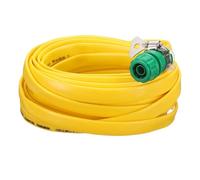 sourcing map Garden Hose 32ft Durable TPE Anti-Kink Water Hose Non-Expanding Flexible Yard Hose with Universal Water Connector Fittings for Outdoor Watering Cleaning House Car Wash, Yellow