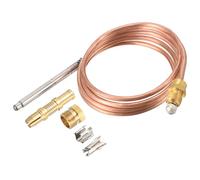 sourcing map Gas Fireplaces Thermocouple Dia 5mm for Frying Furnace Generator Gas Fryer Stove Oven Water Heater Replacement Parts 35.43" Long