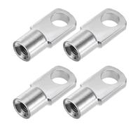 sourcing map Gas Spring Strut M6x8mm Joint Fitting Female Threaded Connectors Steel Silver Tone, 4Pcs
