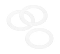 sourcing map Gasket Seal Coffee Maker White Silicone Ring Replacement 38x54x3.3mm for 2-Cup Aluminium Coffee Pot, Pack of 3