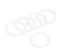 sourcing map Gasket Seal Coffee Maker White Silicone Ring Replacement 38x54x3.3mm for 2-Cup Aluminium Coffee Pot, Pack of 5