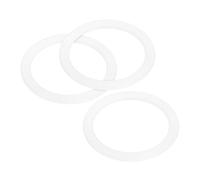 sourcing map Gasket Seal Coffee Maker White Silicone Ring Replacement 50x64x2.5mm for 3-Cup Aluminium Coffee Pot, Pack of 3