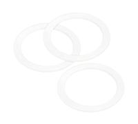 sourcing map Gasket Seal Coffee Maker White Silicone Ring Replacement 55x72x2.5mm for 6-Cup Aluminium Coffee Pot, Pack of 3