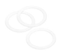 sourcing map Gasket Seal Coffee Maker White Silicone Ring Replacement 56x73x3.3mm for 6-Cup Aluminium Coffee Pot, Pack of 3
