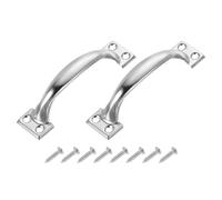 sourcing map Gate Handle Pulls, 2Pcs 4-inch/99mm Long Door Pull Handles with Screws for Cabinet Drawer Hardware Handles Pulls