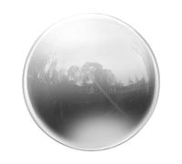 sourcing map Gazing Ball 4 Inch 100mm Reflective Sphere Polished Hollow Ball, Stainless Steel Gazing Globe Mirror Ball for Home Garden Outdoor Decoration, Bright White