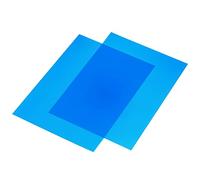 sourcing map Gel Filter PVC Sheet 297x210mm 11.7 by 8.3 Inch Clear Blue for Photo Studio, Pack of 9