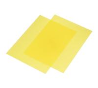sourcing map Gel Light Filter Yellow Transparent Correction Lighting Gel Filter 11x8.5 inch Plastic Sheets for Film Photo Video Party Pack of 10