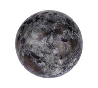 sourcing map Gemstone Sphere Balls, 30mm Mini Natural Quartz Sphere Polished Hand Carved Crystal Ball Crystals Stones Gift for Garden Kitchen Living Room Bedroom Decoration, Dark Gray