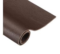 sourcing map Genuine Leather Sheet, 7.9" x 11.8" Cowhide Full Grain Leather Pieces, Pre Cut Sheets for Crafting, Sewing, Tooling, Sheath Making, Brown Red