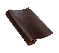 sourcing map Genuine Leather Sheet, 7.9" x 11.8" Oil Tan Cowhide Full Grain Leather Pieces, 1.1mm Thick Pre Cut Sheets for Crafting, Sewing, Tooling, Sheath Making, Wine Red