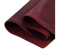 sourcing map Genuine Leather Sheets, 20" x 15" 4-5 oz (1.8-2mm) Thick Full Grain Leather Sheet Tooling Precut for Carving Engraving Molding Embossing Stamping, Dark Red