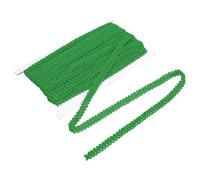 sourcing map Gimp Braid Trim, 1/2" x 14 Yards Polyester Woven Braid Fabric Upholstery Trim for Sewing Costume DIY Crafts Home Decoration, Green