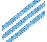 sourcing map Gimp Braid Trim, 49 Yards x 1/4"(8mm) Curtain Upholstery Trim for DIY Craft Sewing Accessories, Sky Blue