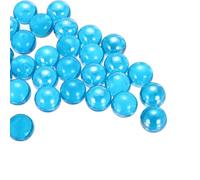 sourcing map Glass Beads,1set Round Glass Gemstone Light Blue 0.60lbs (0.63") Glass Marbles Pebbles for Vase Fillers Aquarium Decor DIY Craft