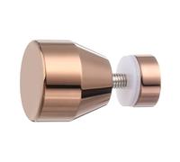 sourcing map Glass Door Handles, Round Sliding Shower Doors Knob Single Side Pull Handles with Screw Hardware Replacement Parts for 6-18mm Bathroom Glass Door（Rose Gold，Conical Type）