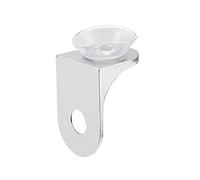 sourcing map Glass Shelf 20mm x 15mm x 14mm Fixing Clip Bracket Holder 90 Degree Right Angle with Suction Cup 12 Pcs