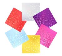 sourcing map Glitter Origami Paper 120 Sheets, 6"x6" 70gsm Square Sheet Laser Colorful Easy Fold Paper for DIY Handmade Arts Craft Gift Crane Wedding Party Birthday Decoration