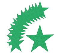sourcing map Glitters Star Cutouts Paper Five Star Confetti Cutouts for Birthday Party Classroom Wedding Bulletin Board Wall Decorations 5.9 Inches,(Green) Pack of 120