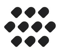 sourcing map Gloves Touch Screen Sticker 1" x 4/5" Ultra High Sensitivity Flexible Carbon fiber Ultra Thin Stickers Black for Gloves, 32 Pcs(10 In 1)