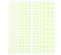 sourcing map Glow in The Dark Dot Stickers, Glow Dot Wall Decals, Glowing Dot Decal Decoration for Ceiling and Wall, 407 Dots in 3 Sizes