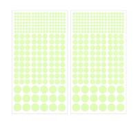 sourcing map Glow in The Dark Dot Stickers, Glow Dot Wall Decals Glowing Dot Decal Decoration for Ceiling and Wall, 408 Dots in 3 Sizes