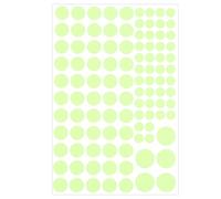 sourcing map Glow in The Dark Dot Stickers, Glow Dot Wall Decals, Glowing Dot Decal Decoration for Ceiling and Wall, 104 Dots in 3 Sizes