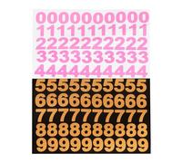 sourcing map Glow in the Dark Number Decals Decor Pink Wall Stickers for Ceiling Bedroom Bedding Room 1 Set