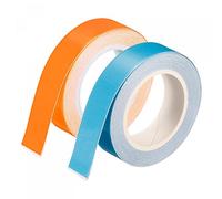 sourcing map Glow in the Dark Tape 9.8 Ft x 0.5 Inch Luminous Fluorescent Tape for Night Outdoors Indoors Decorations Signs, Blue/Orange Pack of 2