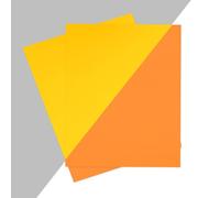 sourcing map Glow in The Dark Vinyl Permanent Adhesive Holographic Amber Glow Yellow Vinyl 11.7 Inch Wide 8.3 Inch Long for Wrap Stickers Decal Lettering, 2 Pcs