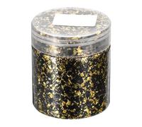 sourcing map Gold Foil Flakes for Resin, 3g Metallic Foil Flakes, Imitation Gold Foil Flakes Metallic Leaf for Nail Art, Resin Art, Crafts, Painting, Candle and Jewelry Making, Black Gold