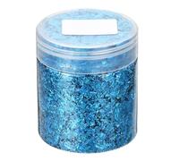 sourcing map Gold Foil Flakes for Resin, 3g Metallic Foil Flakes, Imitation Gold Foil Flakes Metallic Leaf for Nail Art, Resin Art, Crafts, Painting, Candle and Jewelry Making, Sky Blue