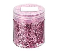 sourcing map Gold Foil Flakes for Resin, 3g Metallic Foil Flakes, Imitation Gold Foil Flakes Metallic Leaf for Nail Art, Resin Art, Crafts, Painting, Candle and Jewelry Making, Pink