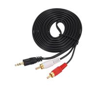 sourcing map Gold Plating TRS 3.5mm Male to 2RCA Jack Cable, 3 M(3.3Yd) Copper Core PVC Audio AUX Cable for High Fidelity Sound Transmission to TV/Amplifier/Speaker/Mobile