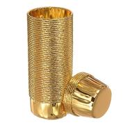 sourcing map Gold Tone Cupcake Cups, 50pcs Aluminum Foil 3.5oz Standard Cupcake Liners Cupcake Baking Cups for Birthday Party Supplies Weddings Decorations