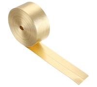 Sourcing Map Golden Metallic Leather Strips 30mm x 5m Soft PU Faux Leather Cord for DIY Crafts