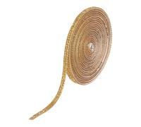 Sourcing Map Golden Yellow Rhinestone Ribbon Roll, 3 Yard, Self-Adhesive Crystal Rhinestone Strips, 2 Rows, Formal/Elegant Wedding Occasion