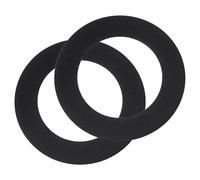 sourcing map Goof Rings for 3"Recessed Light 3.2"ID 4.9"OD Matte Black 2Pcs | Steel Flat Goof Trim Ring Can Light Cover Plate,Flush Mount Can Converter,for Ceiling Wall Hole Decorative
